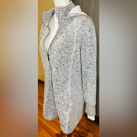 Freedom Trail by Kyodan Gray Knit Fleece Zip-Up Hooded Jacket – Size XL - Picture 3 of 16